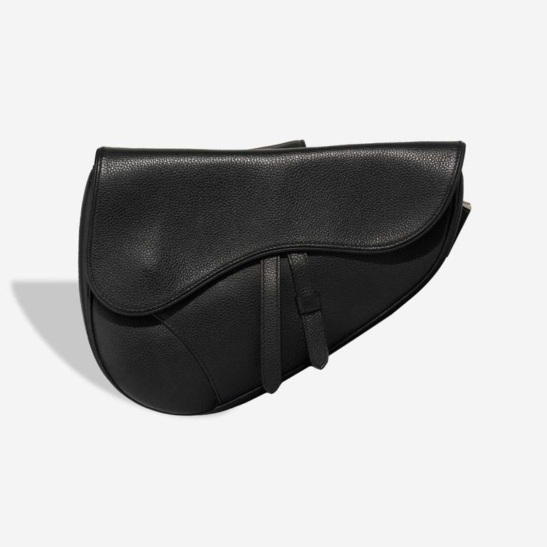 Dior Saddle Medium Calf Black Front | Sell your designer bag