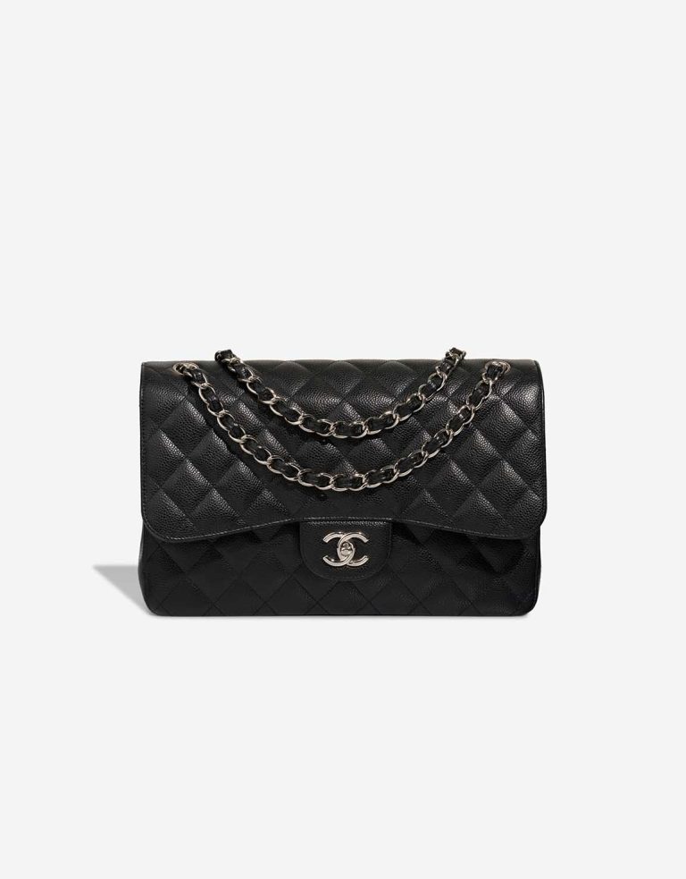 Chanel Timeless Jumbo Caviar Black Front | Sell your designer bag