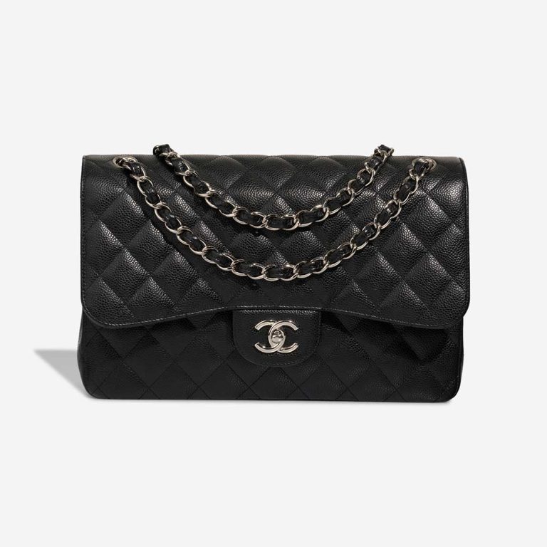 Chanel Timeless Jumbo Caviar Black Front | Sell your designer bag