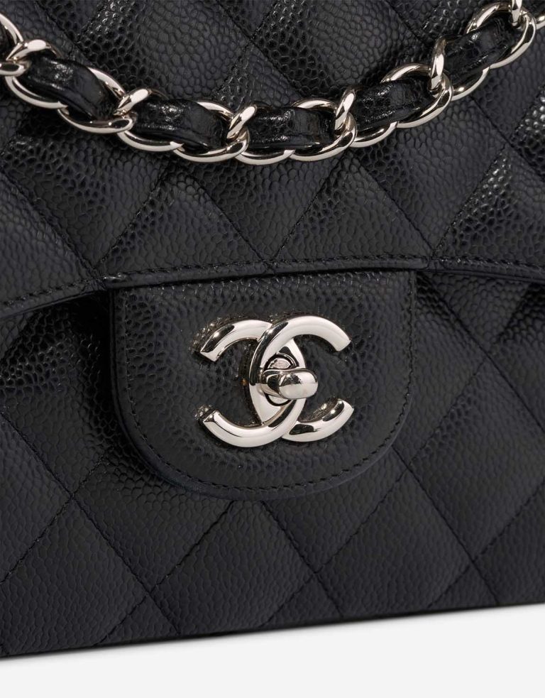 Chanel Timeless Jumbo Caviar Black Closing System | Sell your designer bag