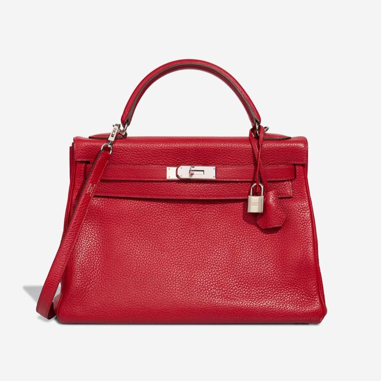 Hermès Kelly 32 Clémence Rouge Garance Front | Sell your designer bag