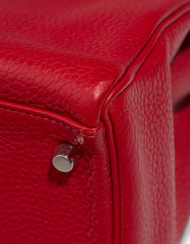 Hermès Kelly 32 Clémence Rouge Garance Signs of wear | Sell your designer bag