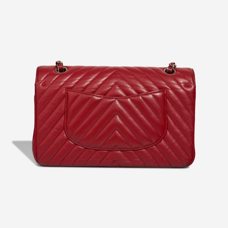 Chanel Timeless Chevron Medium Caviar Dark Red | Sell your designer bag