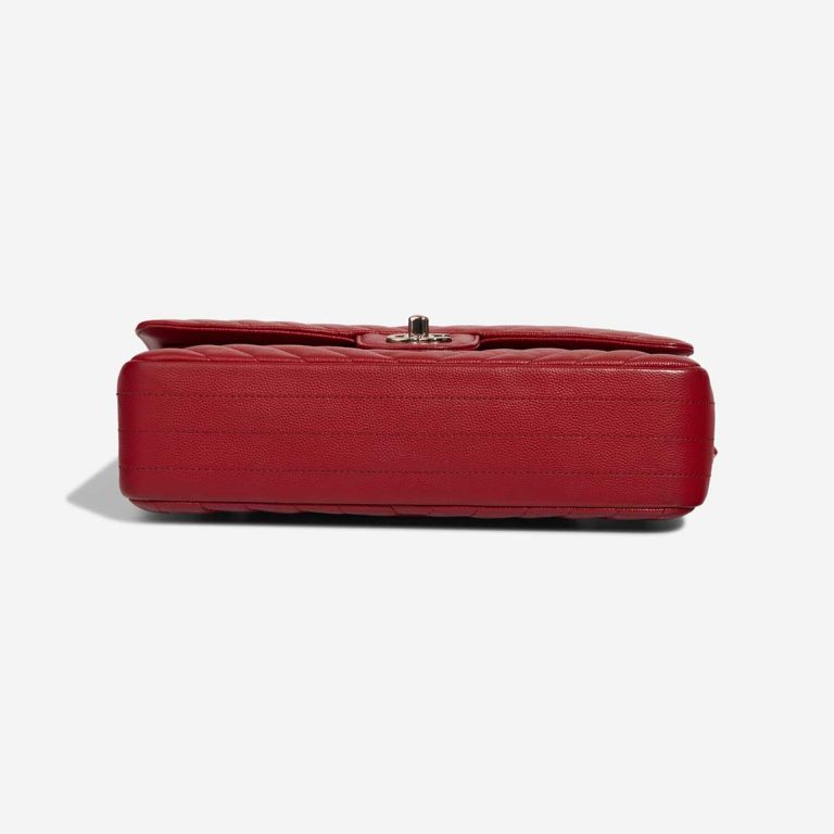 Chanel Timeless Chevron Medium Caviar Dark Red | Sell your designer bag