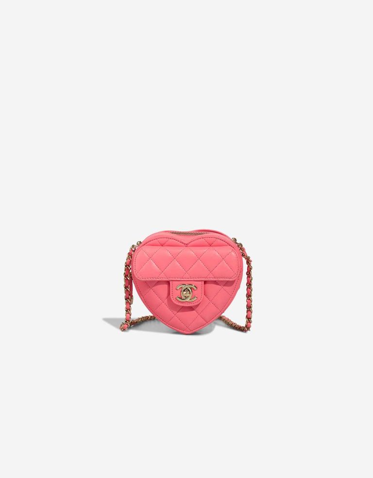Chanel Timeless Heart Small Lamb Pink Front | Sell your designer bag