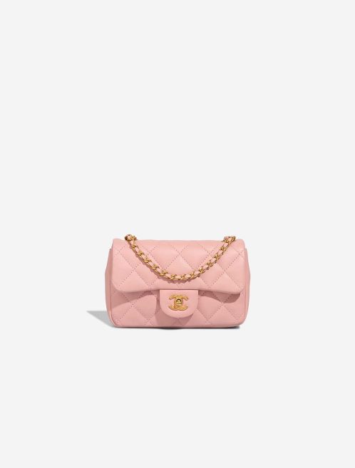Chanel Timeless Mini Rectangular Lamb Light Pink Front | Sell your designer bag