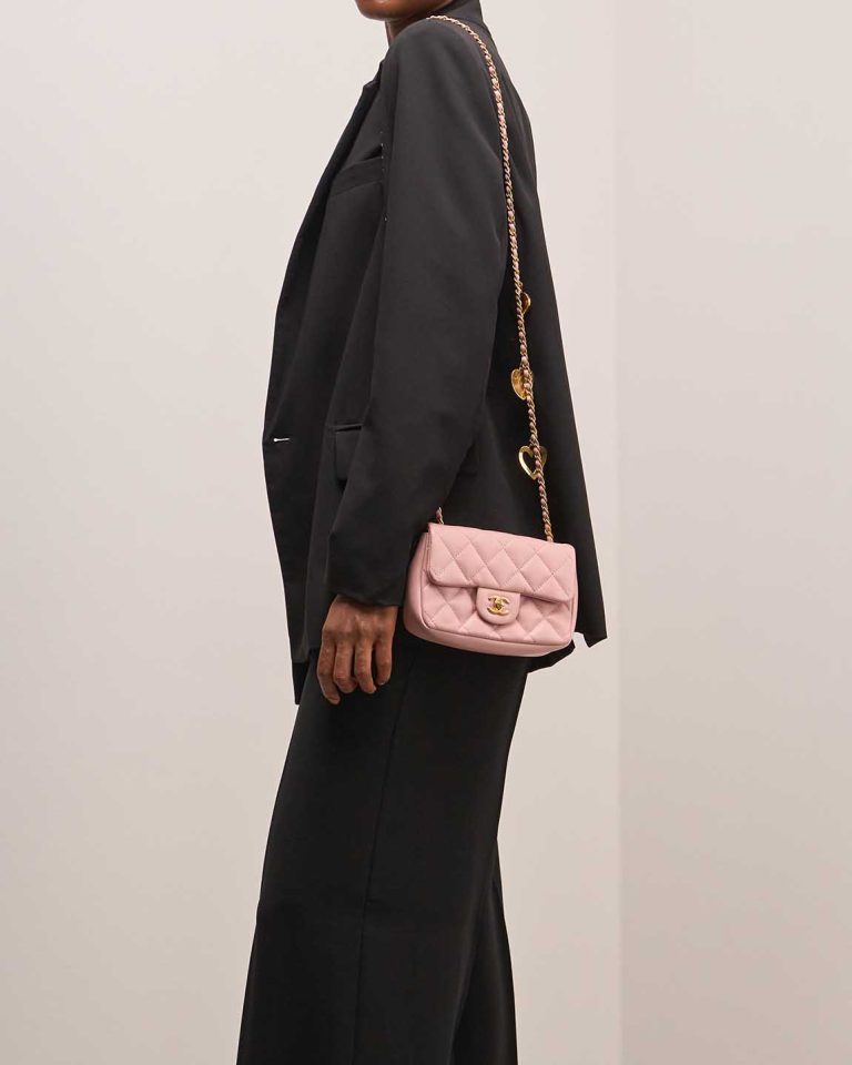 Chanel Timeless Mini Rectangular Lamb Light Pink Front | Sell your designer bag