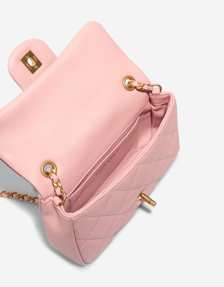 Chanel Timeless Mini Rectangular Lamb Light Pink Inside | Sell your designer bag