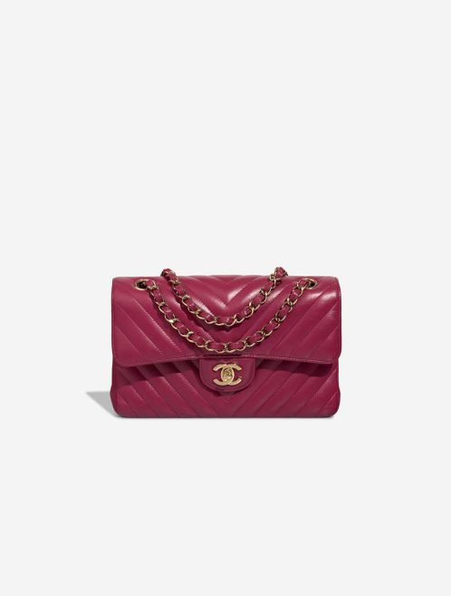 Chanel Timeless Chevron Small Lamb Pink Front | Sell your designer bag