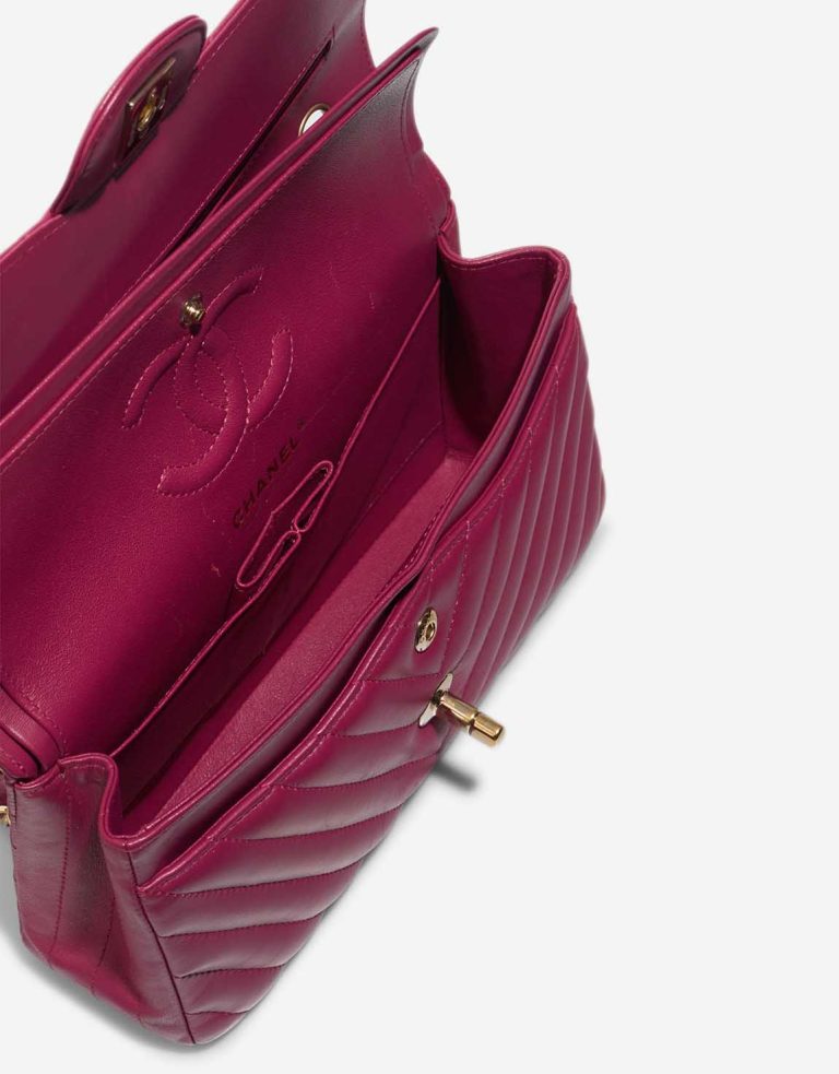 Chanel Timeless Chevron Small Lamb Pink Inside | Sell your designer bag