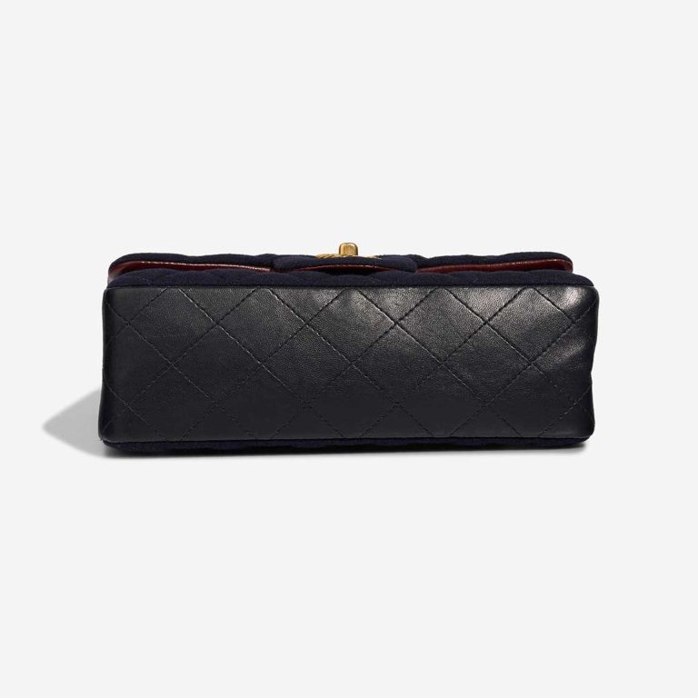 Chanel Timeless Paris-Hamburg Mini Rectangular Lamb / Jersey Blue / Red | Sell your designer bag