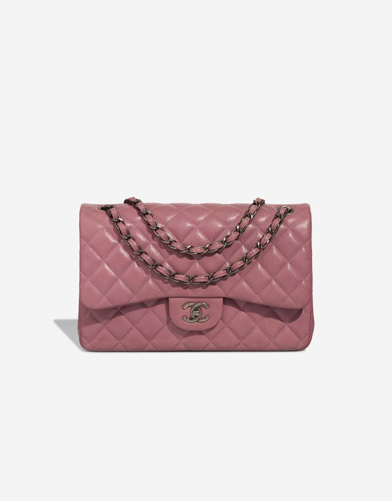 Chanel Timeless Jumbo Caviar Blush Front | Sell your designer bag