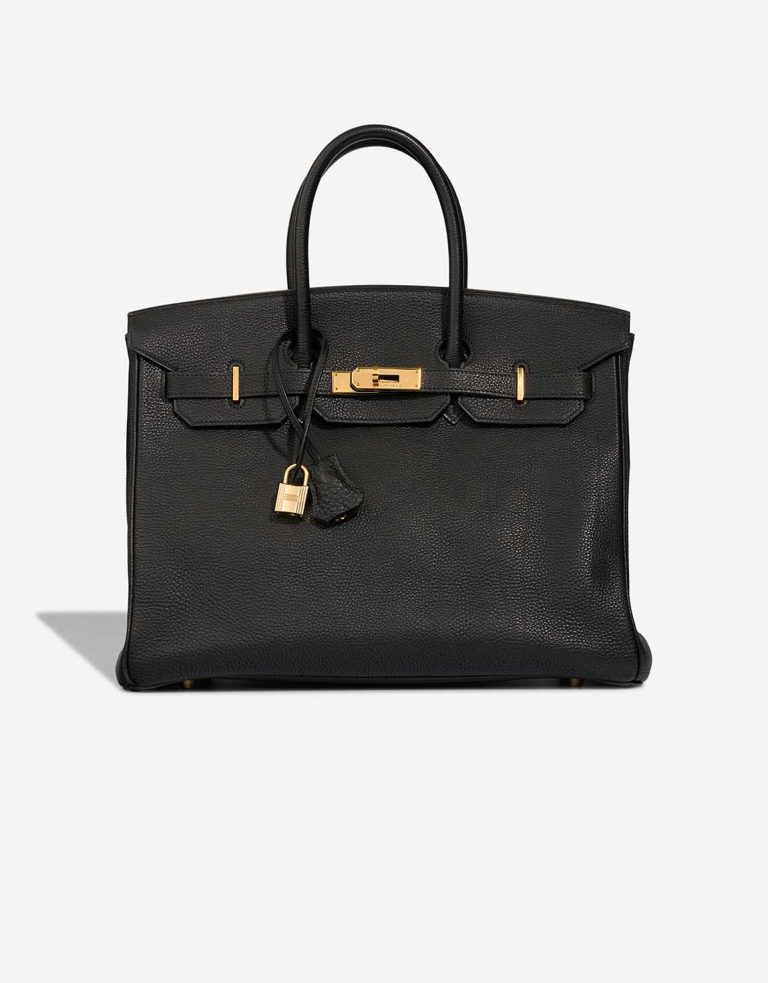 Hermès Birkin 35 Togo Black Front | Sell your designer bag