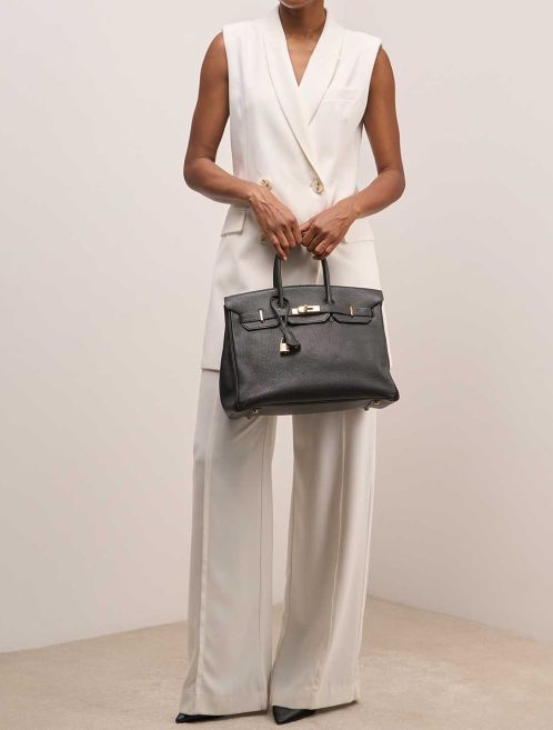 Hermès Birkin 35 Togo Black on Model | Sell your designer bag
