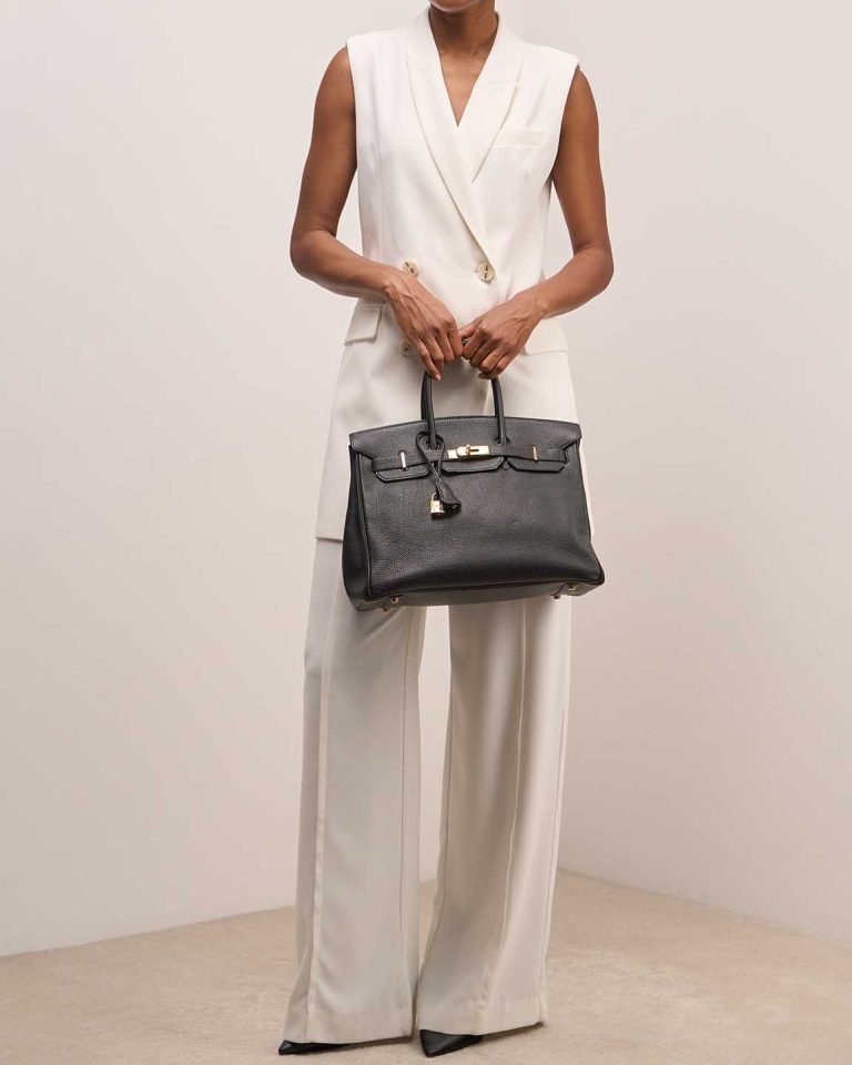 Hermès Birkin 35 Togo Black Front | Sell your designer bag