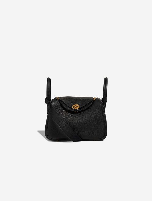 Hermès Lindy Mini Clémence Black Front | Sell your designer bag