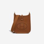 Hermès Evelyne 16 Taurillon Clémence Gold Front | Sell your designer bag