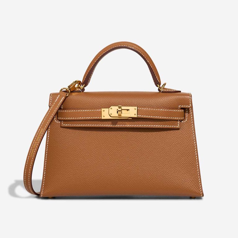 Hermès Kelly Mini Epsom Gold Front | Sell your designer bag