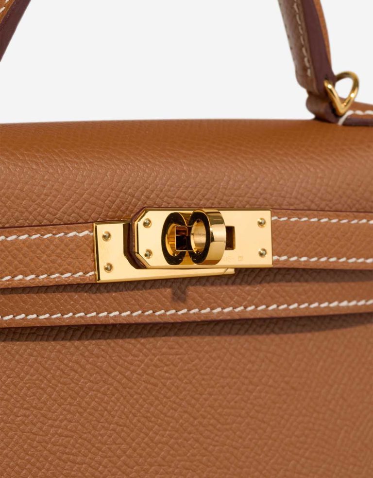 Hermès Kelly Mini Epsom Gold Closing System | Sell your designer bag