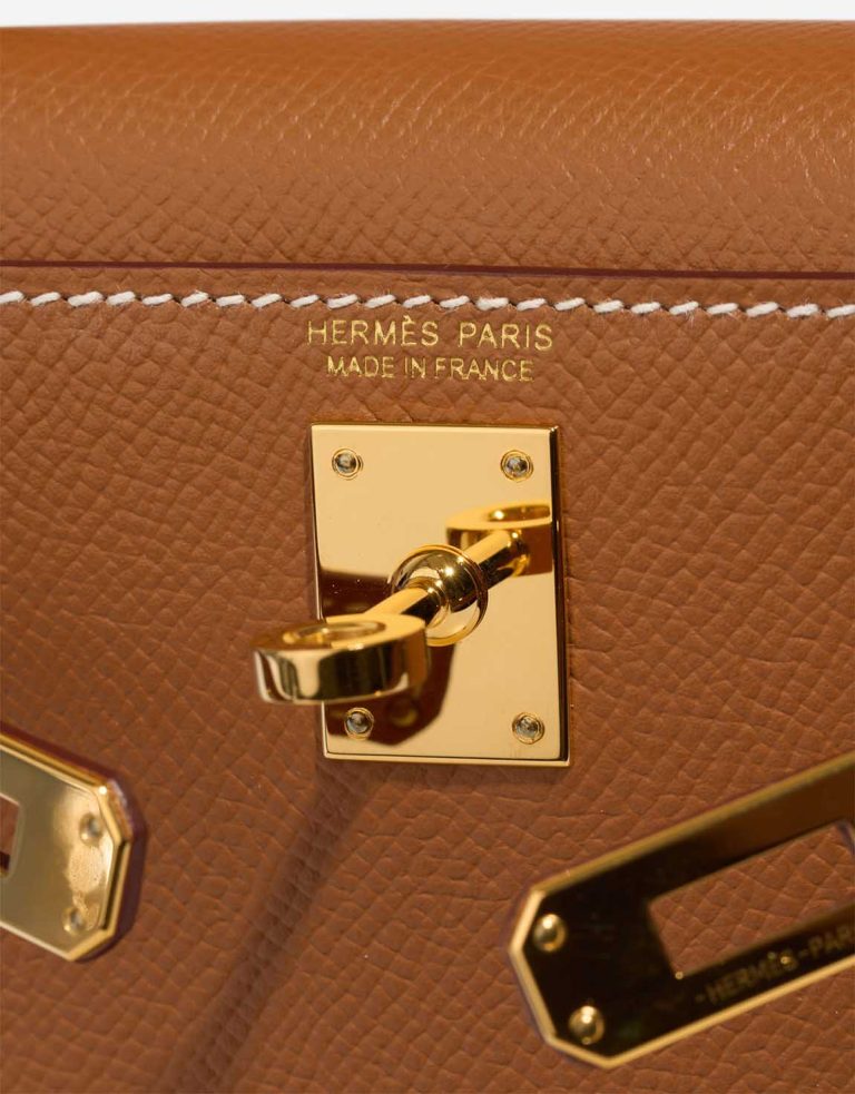 Hermès Kelly Mini Epsom Gold Logo | Sell your designer bag