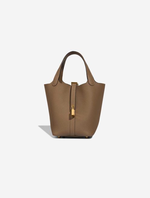 Hermès Picotin 18 Taurillon Clémence Beige de Weimar Front | Sell your designer bag