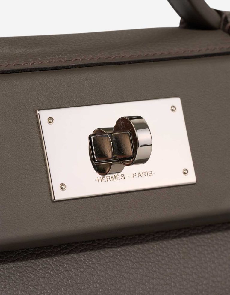 Hermès 24/24 21 Evercolor / Swift Gris Étain Closing System | Sell your designer bag