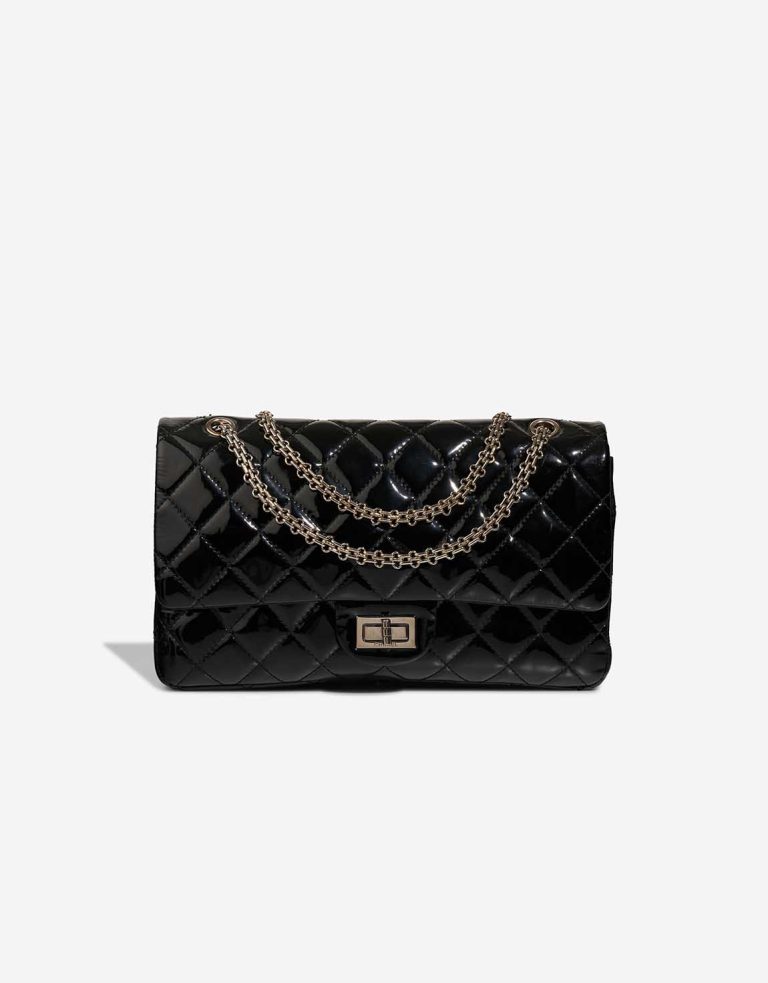 Chanel 2.55 Reissue 228 Patent Black Front | Sell your designer bag