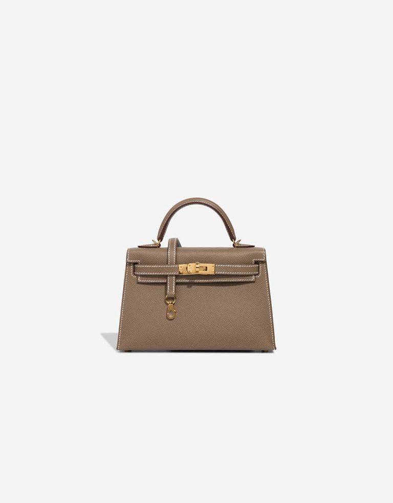 Hermès Kelly Mini Epsom Étoupe Front | Sell your designer bag