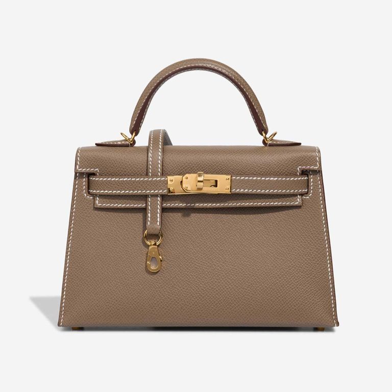 Hermès Kelly Mini Epsom Étoupe Front | Sell your designer bag