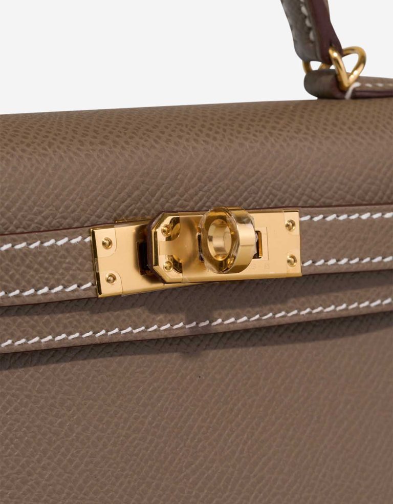 Hermès Kelly Mini Epsom Étoupe Closing System | Sell your designer bag