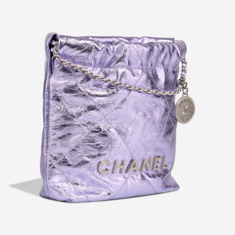 Chanel 22 Mini Aged Calf Metallic Purple | Sell your designer bag