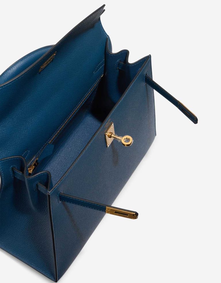Hermès Kelly 25 Epsom Deep Blue Inside | Sell your designer bag