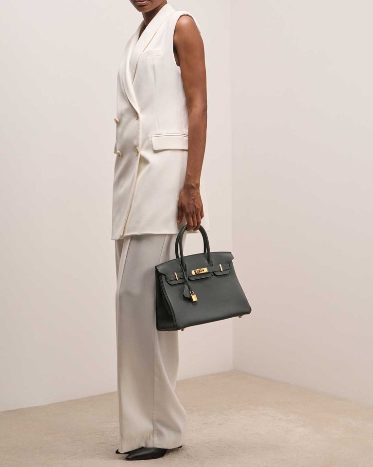 Hermès Birkin 30 Togo Vert Mangrove Front | Sell your designer bag