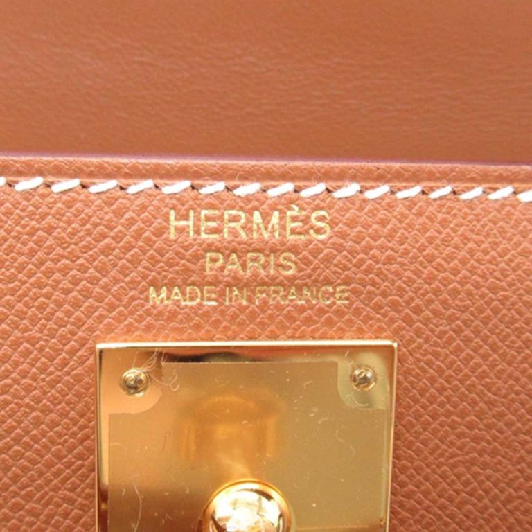 Hermès Kelly Elan Pochette Veau Madame Gold Logo | Sell your designer bag