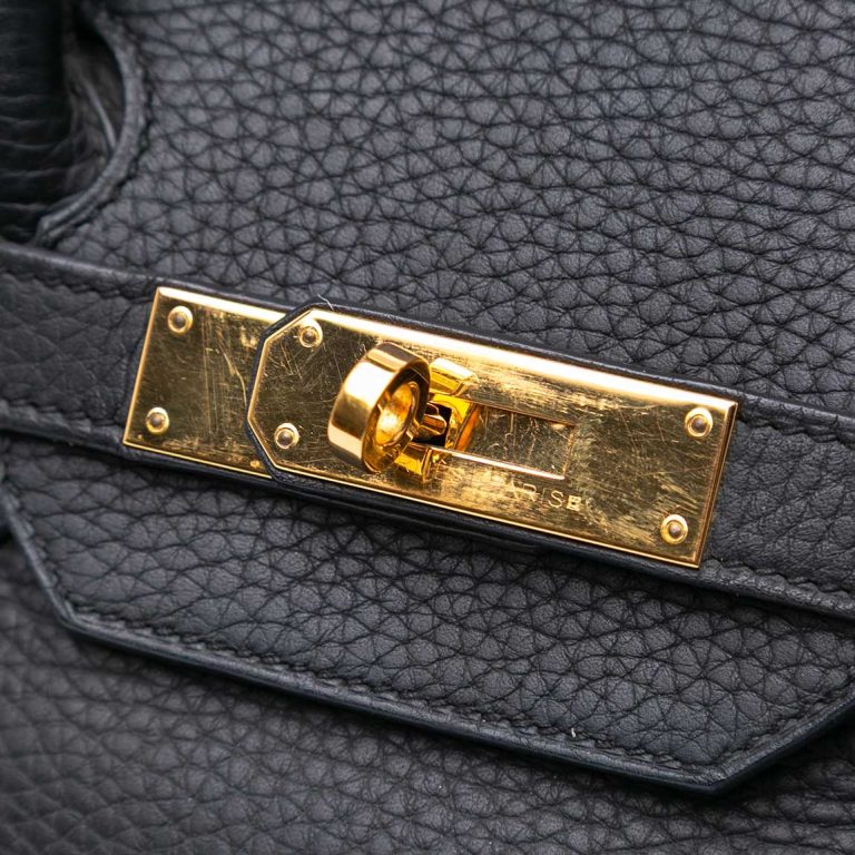 Hermès Birkin 35 Togo Black Front | Sell your designer bag
