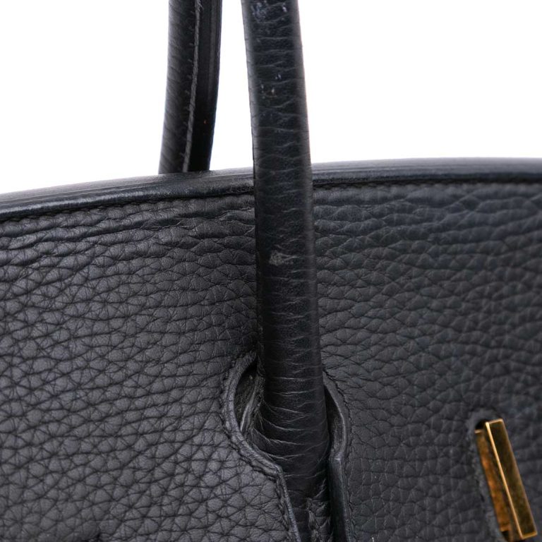 Hermès Birkin 35 Togo Black Front | Sell your designer bag