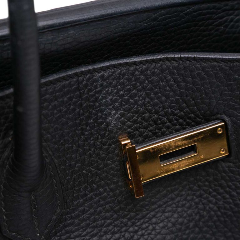 Hermès Birkin 35 Togo Black Front | Sell your designer bag