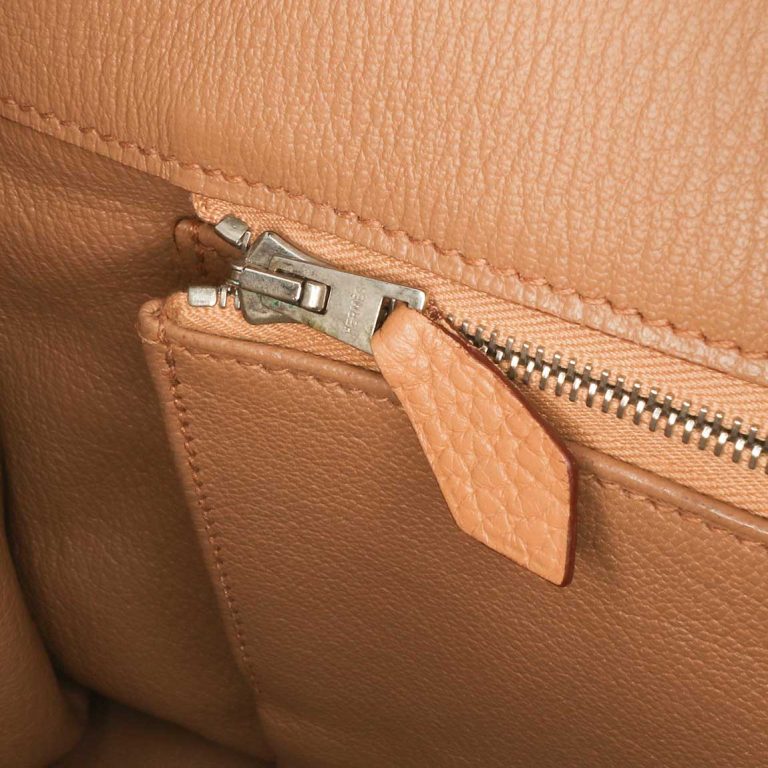 Hermès Birkin 35 Togo Toffee Signs of wear | Sell your designer bag