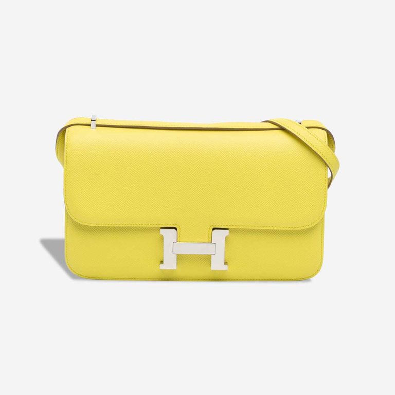 Hermès Constance Elan Epsom Lime Front | Sell your designer bag