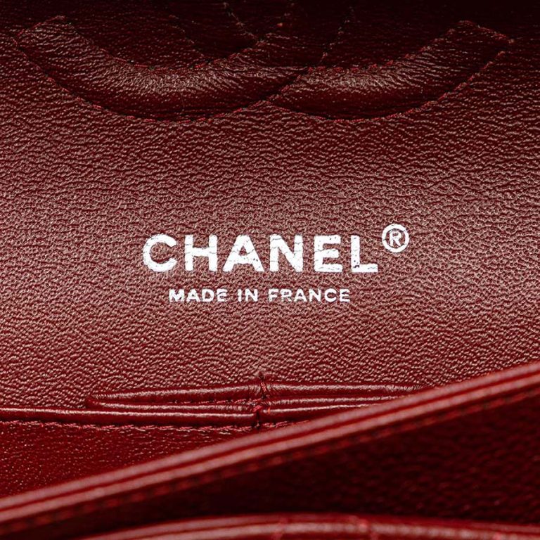 Chanel Timeless Medium Caviar Bordeaux Logo | Sell your designer bag