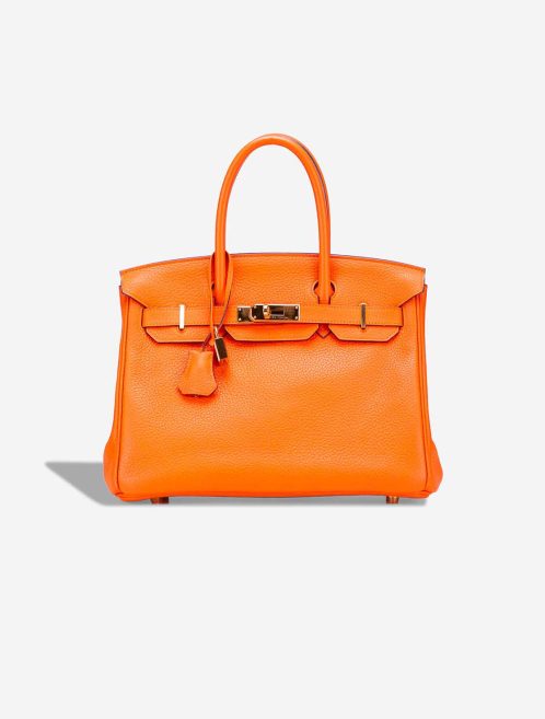 Hermès Birkin 30 Togo Orange Poppy Front | Sell your designer bag