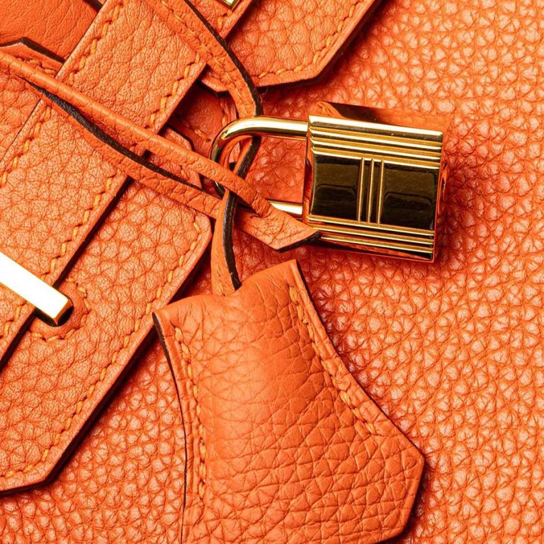 Hermès Birkin 30 Togo Orange Poppy Signs of wear | Sell your designer bag