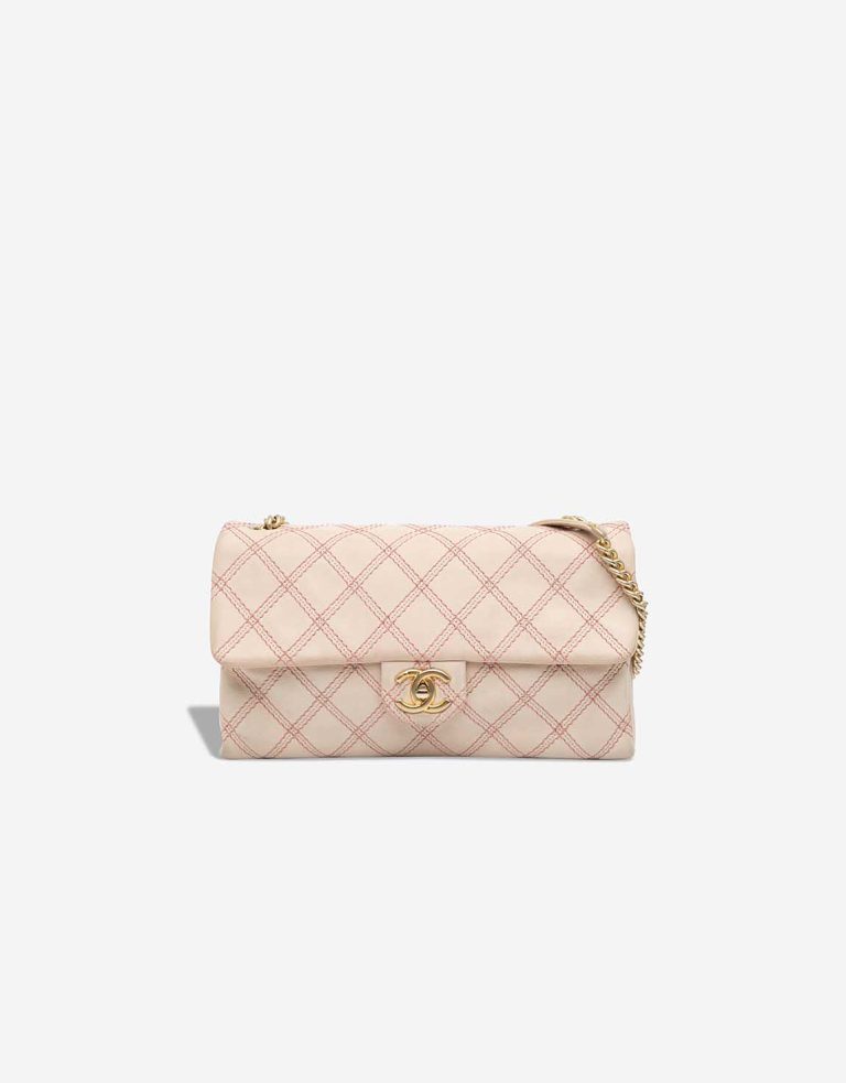 Chanel Flap Bag Calf Beige / Rose Front | Sell your designer bag