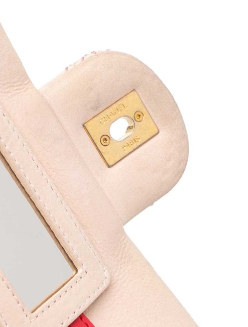 Chanel Flap Bag Calf Beige / Rose Closing System | Sell your designer bag