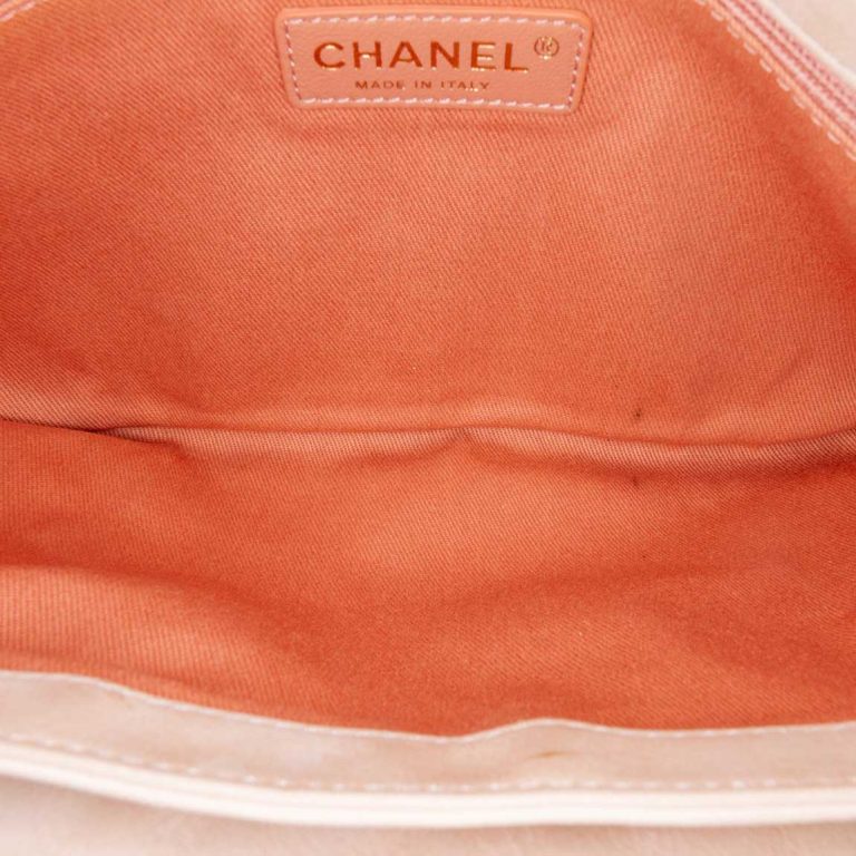 Chanel Flap Bag Calf Beige / Rose Inside | Sell your designer bag