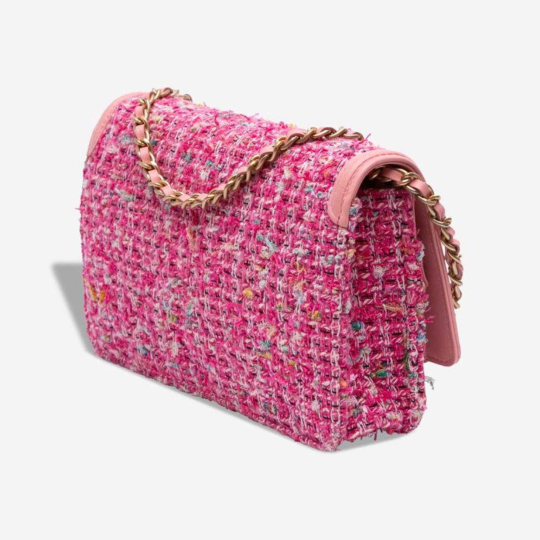 Chanel Filigree Wallet On Chain Tweed Pink | Sell your designer bag
