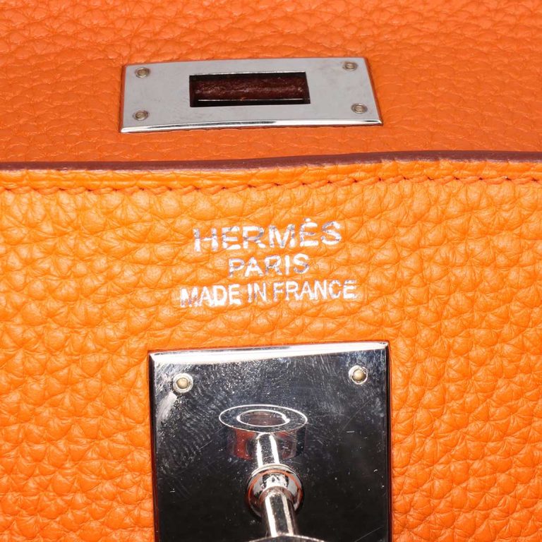Hermès Kelly 35 Togo Orange Logo | Sell your designer bag