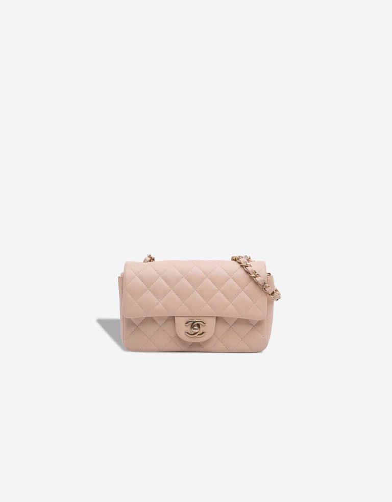 Chanel Timeless Mini Rectangular Lamb Beige Front | Sell your designer bag