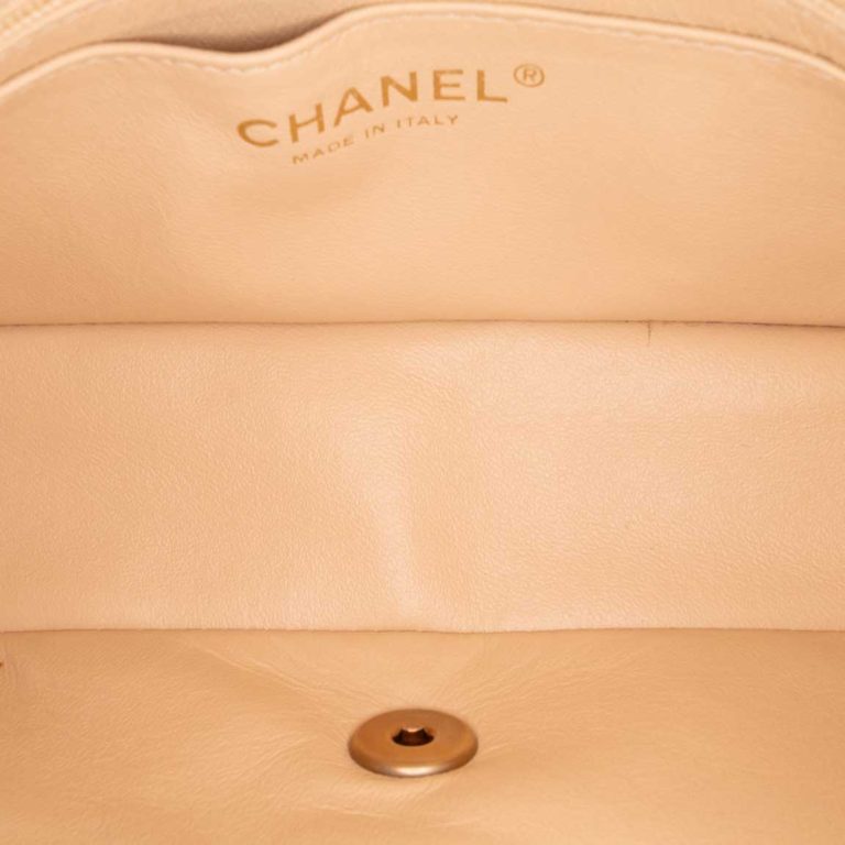 Chanel Timeless Mini Rectangular Lamb Beige Inside | Sell your designer bag