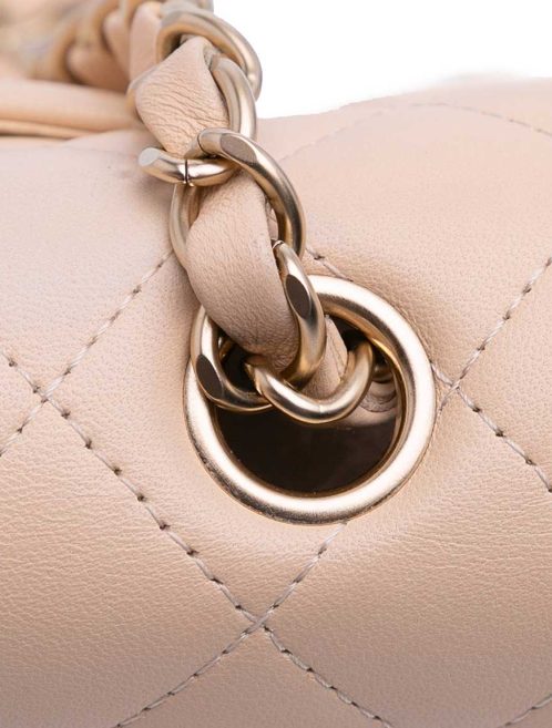 Chanel Timeless Mini Rectangular Lamb Beige Signs of wear | Sell your designer bag